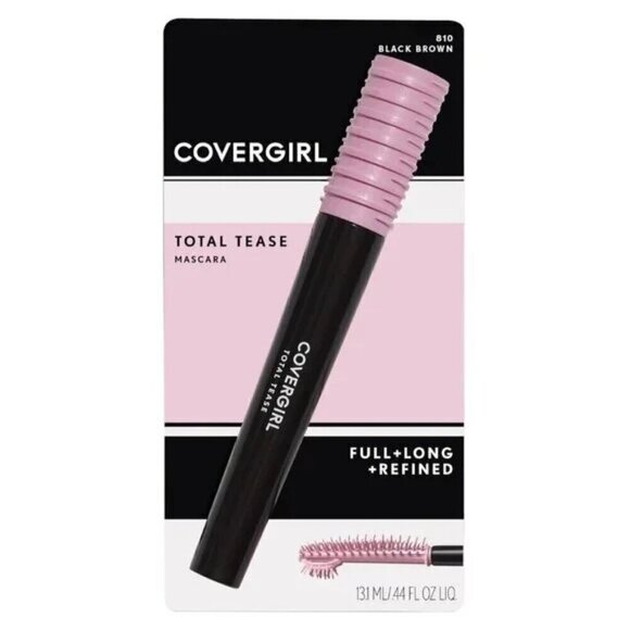 💖3/$15💖 COVERGIRL Total Tease Mascara, 810 Black Brown - Picture 1 of 6